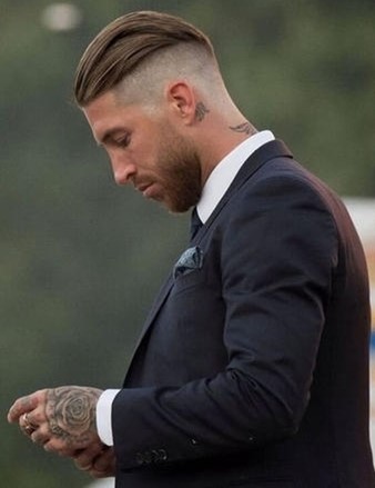 slicked back undercut