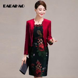 媽媽禮服及膝套裝