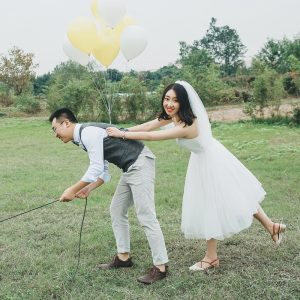 文青婚紗動作