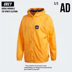 Adidas愛迪達 WND 黃色 風衣外套