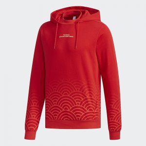 Adidas愛迪達 連帽上衣 紅