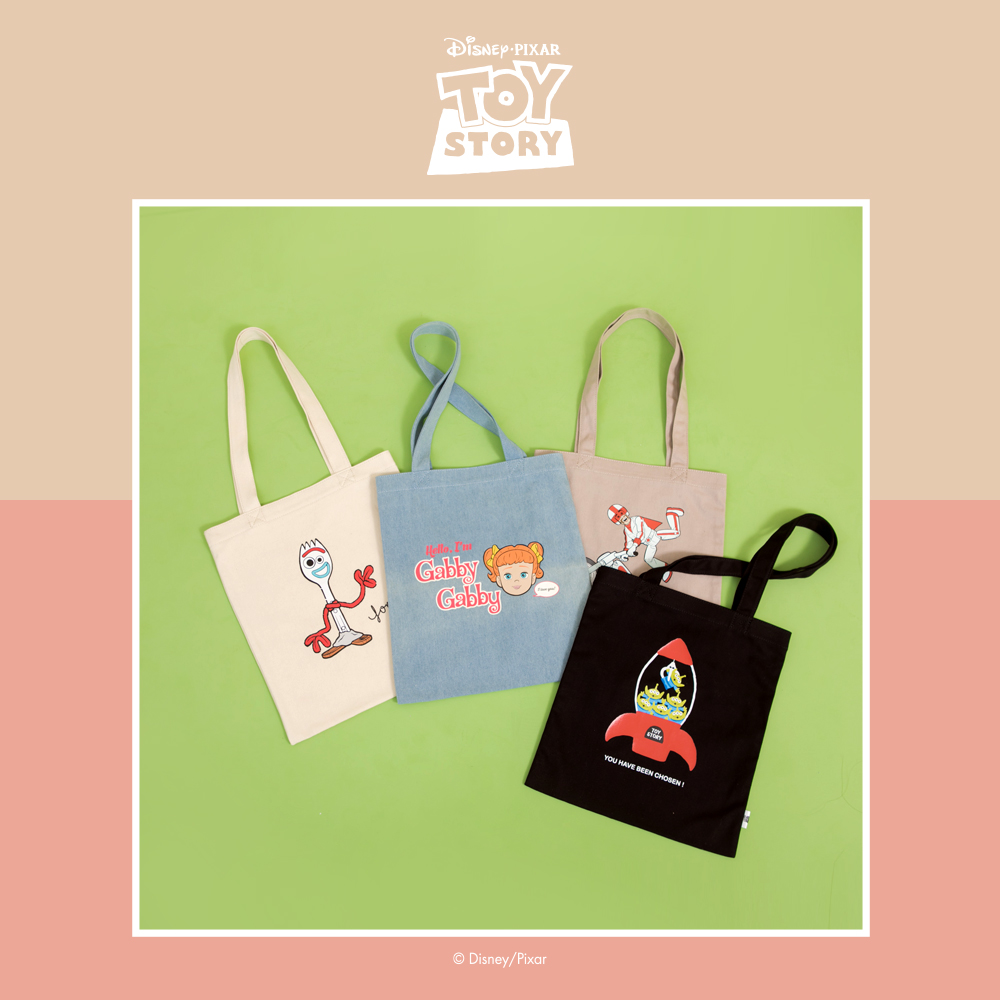 皮克斯新品帆布袋上市！一起把超可愛的玩具總動員週邊帶回家吧～