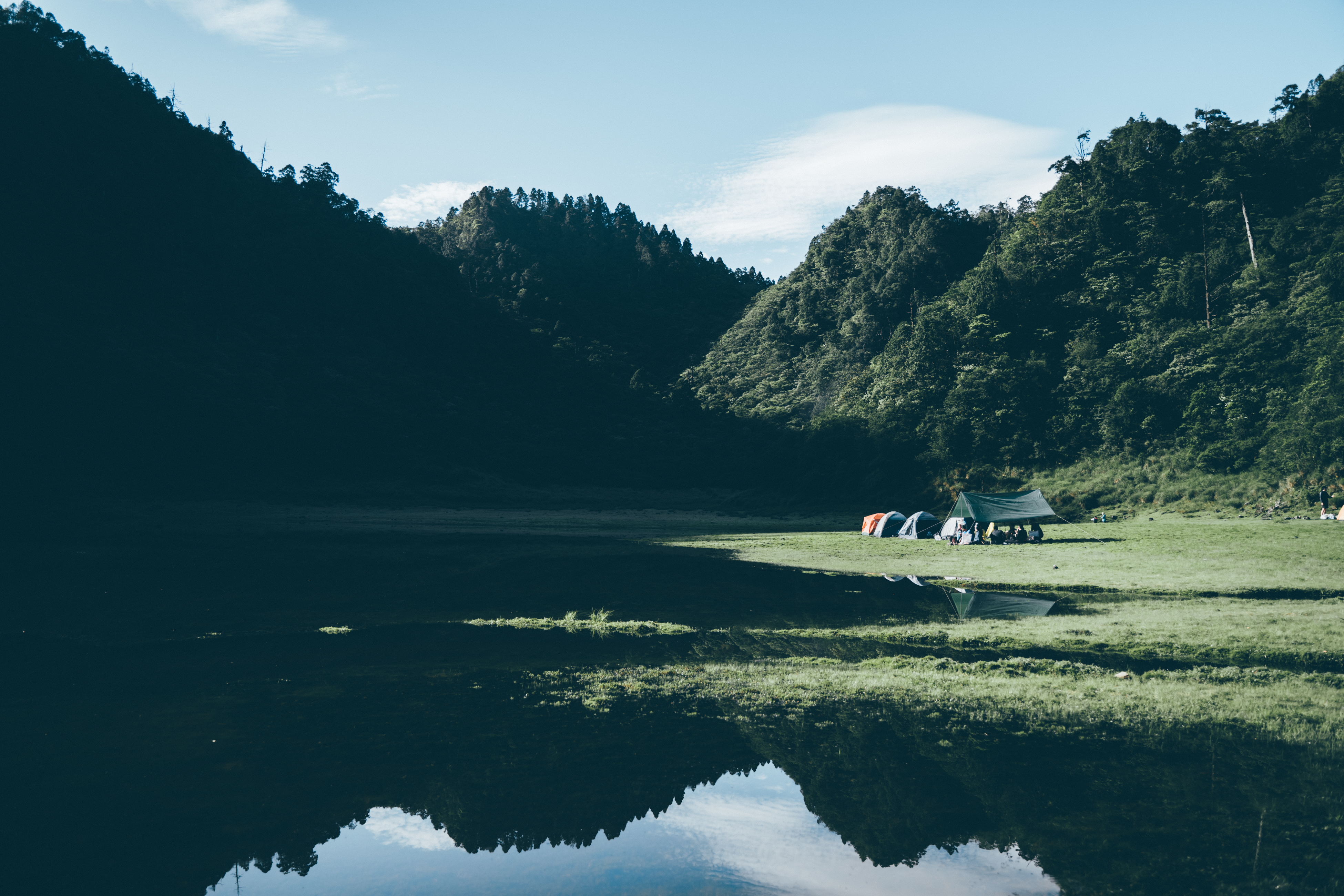 松蘿湖野營