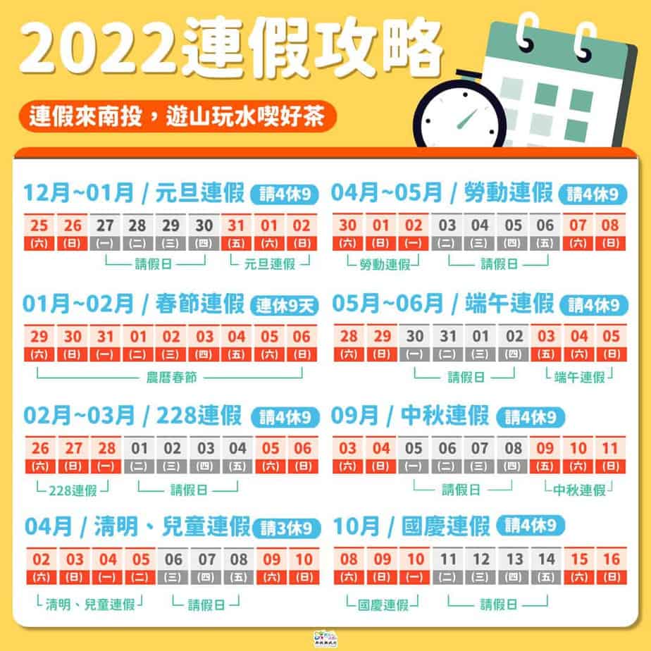 2022請假攻略