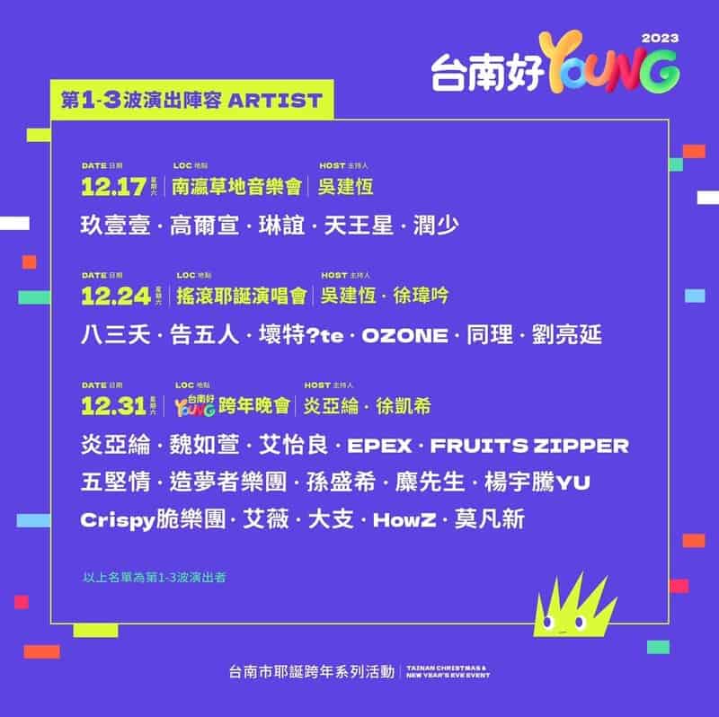 《台南好YOUNG》2023台南跨年演唱會