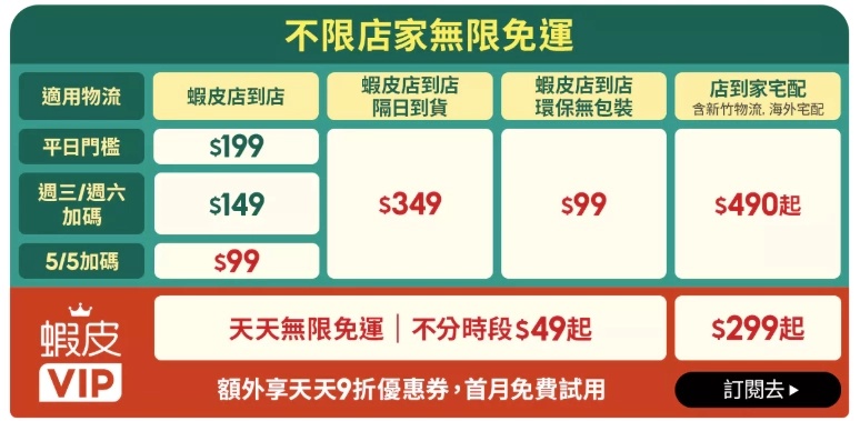 5月全站大免運