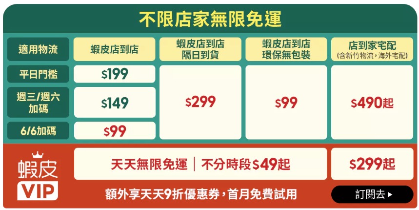 6月全站大免運